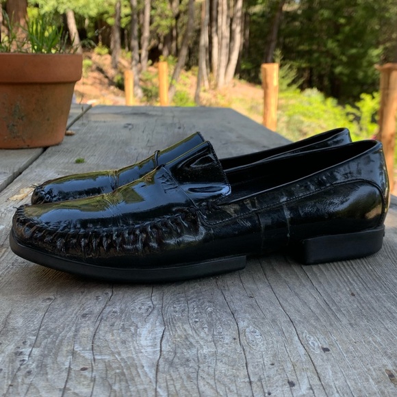 Cole Haan black patent leather loafer flats - Picture 10 of 14